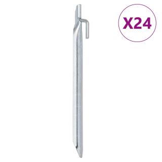 U-kujulised telgivaiad 24 tk, 24 cm Ø20 mm, tsingitud teras