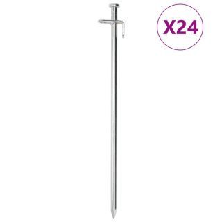 telgivaiad 24 tk, 30 cm 8 mm, tsingitud teras