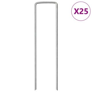 U-kujulised maavaiad 25 tk, 15 x 3,5 cm, tsingitud teras