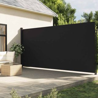 lahtitõmmatav külgsein, must, 200 x 600 cm