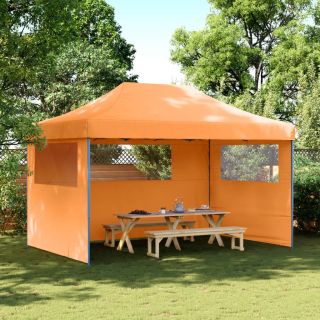 kokkupandav pop-up peotelk 3 külgseinaga, oranž