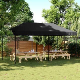kokkupandav pop-up peotelk, must, 580x292x315 cm