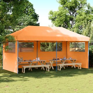 kokkupandav pop-up peotelk 3 külgseinaga, oranž