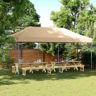 kokkupandav pop-up peotelk, beež, 580x292x315 cm