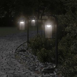 õue lambipost, must, 60 cm, roostevaba teras