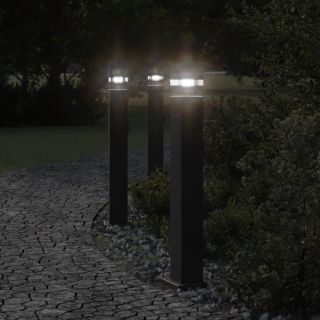 pistikupesaga aia lambipost, must, 80 cm, alumiinium