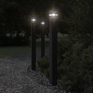 pistikupesaga aia lambipost, must, 110 cm, alumiinium