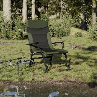 kokkupandav kalastustool käetoega, roheline