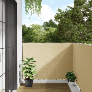 rõdu privaatsuskate, kreemjas, 300x120 cm, PVC