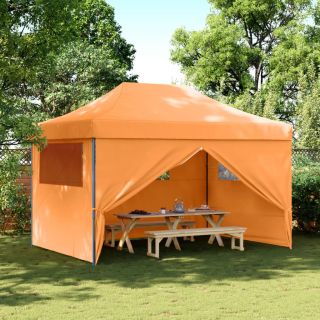 kokkupandav pop-up peotelk 4 külgseinaga, oranž