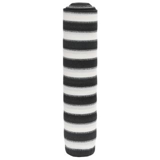 privaatsusvõrk, antratsiithall ja valge, 1,5x25 m HDPE 195 g/m²