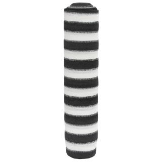 privaatsusvõrk, antratsiithall ja valge, 1,2x10 m HDPE 75 g/m²