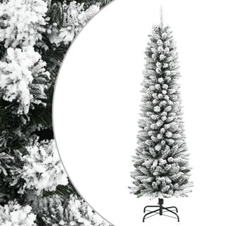 kitsas kunstkuusk lumiste okstega, 150 cm, PVC ja PE