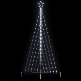 LED jõulupuu, 570 LEDi, külm valge, 399 cm