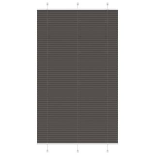 штора плиссе черная 115x200 см ширина ткани 114,4 см