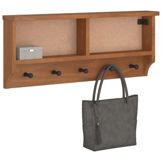 Seinale paigaldatav nagi SANDNES 87x12x35 cm täispuidust mänd
