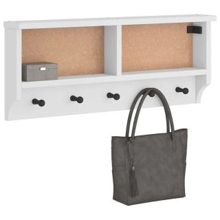 Seinale paigaldatav nagi SANDNES Valge 87x12x35 cm