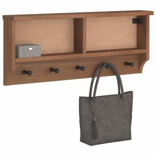 Seinale paigaldatav nagi SANDNES 87x12x35 cm täispuidust mänd