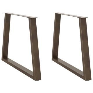 söögilaua jalad, V-kujulised, 2 tk, naturaalne teras, 100 x (72–73,3) cm, teras