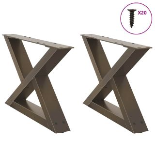 kohvilaua jalad 2 tk, naturaalne teras, 50 x (30–31,3) cm, teras