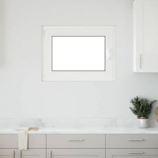 keldriaken RISOR 80 x 70 cm, kallutatav ja pöördavatav, DIN, vasakpoolne, valge