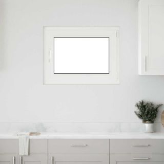 keldriaken RISOR 80 x 70 cm, kallutatav ja pöördavatav, DIN, parempoolne, valge
