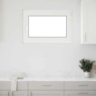 keldriaken RISOR 90 x 50 cm, kallutatav ja pöördavatav, DIN, parempoolne, valge
