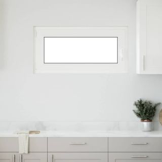 keldriaken RISOR 100 x 50 cm, kallutatav ja pöördavatav, DIN, vasakpoolne, valge