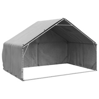 õue koeraaedik kaanega, 3x2x1,9 m, tsingitud teras