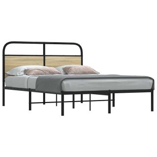 voodiraam ilma madratsita, Sonoma tamm, 135x190 cm