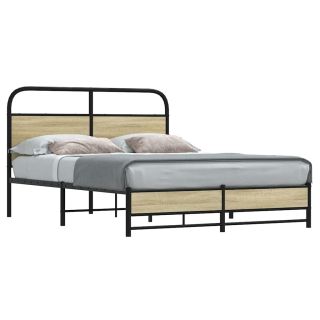 voodiraam ilma madratsita, Sonoma tamm, 135x190 cm
