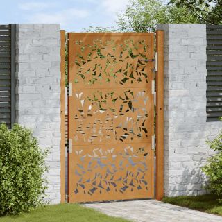 Садовые ворота 105x155 см, конструкция из листовой стали, устойчивая к погодным условиям