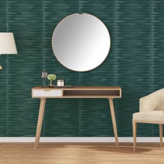 seinapaneelid 24 tk, roheline, 50 x 50 cm, XPS 6 m², kivi