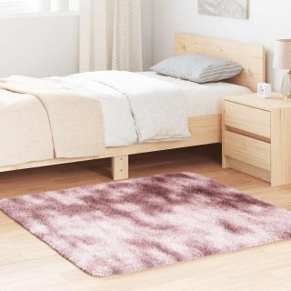 kõrge narmaga Shaggy vaip, NAVARRA, tolmune roosa, 120x120 cm