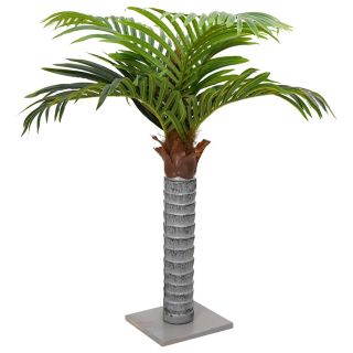 kunstpalm 6 lehte 100 cm roheline