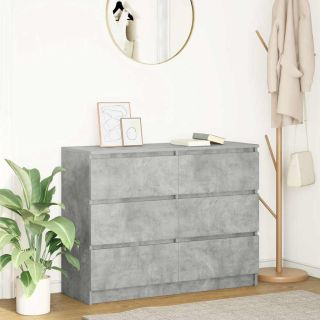 puhvetkapp, betoonhall, 100x35x76 cm, tehispuit