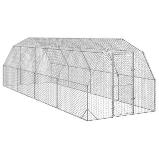 Kana jooks 2,5x8x2,25 m tsingitud teras