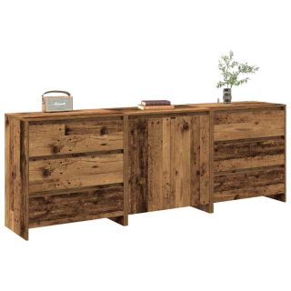 Буфет из 3 частей из старого дерева