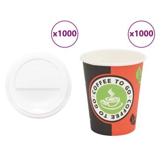 kaanega paberist kohvitassid 1000 tk 8 untsi 240 ml
