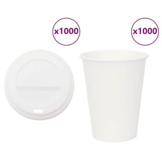 kaanega paberist kohvitassid 1000 tk 12 untsi 300 ml
