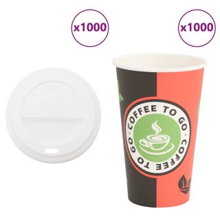 kaanega paberist kohvitassid 1000 tk 16 untsi 400 ml