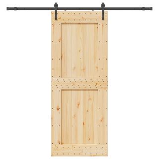 liuguks tarvikutega, 90 x 210 cm, männipuit