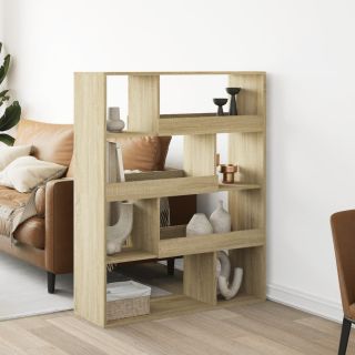 raamatukapp, Sonoma tamm, 100x33x125,5 cm, tehispuit
