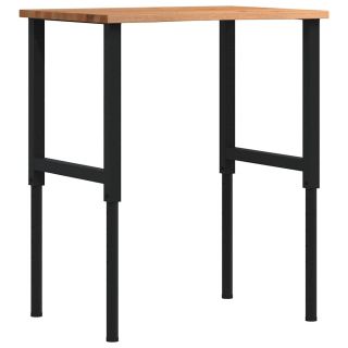 töölaud, helepruun, 80x60x(71,5-98) cm, tammepuit