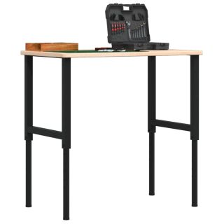 töölaud, 100 x 60 x (71,5-98) cm, tammepuit, ristkülikukujuline