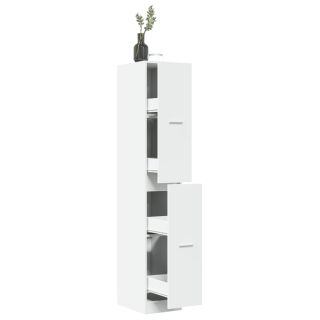 apteegikapp, valge, 30x41x174,5 cm, tehispuit