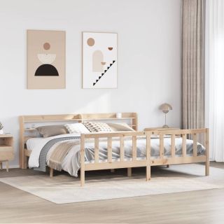 voodiraam ilma madratsita, 180 x 200 cm, männipuit