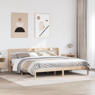 voodiraam ilma madratsita, 180 x 200 cm, männipuit