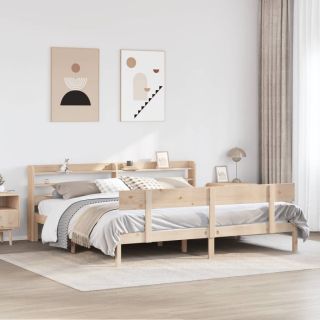 voodiraam ilma madratsita, 200 x 200 cm, männipuit