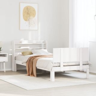 voodiraam peatsiga ilma madratsita Valge 100x200 cm